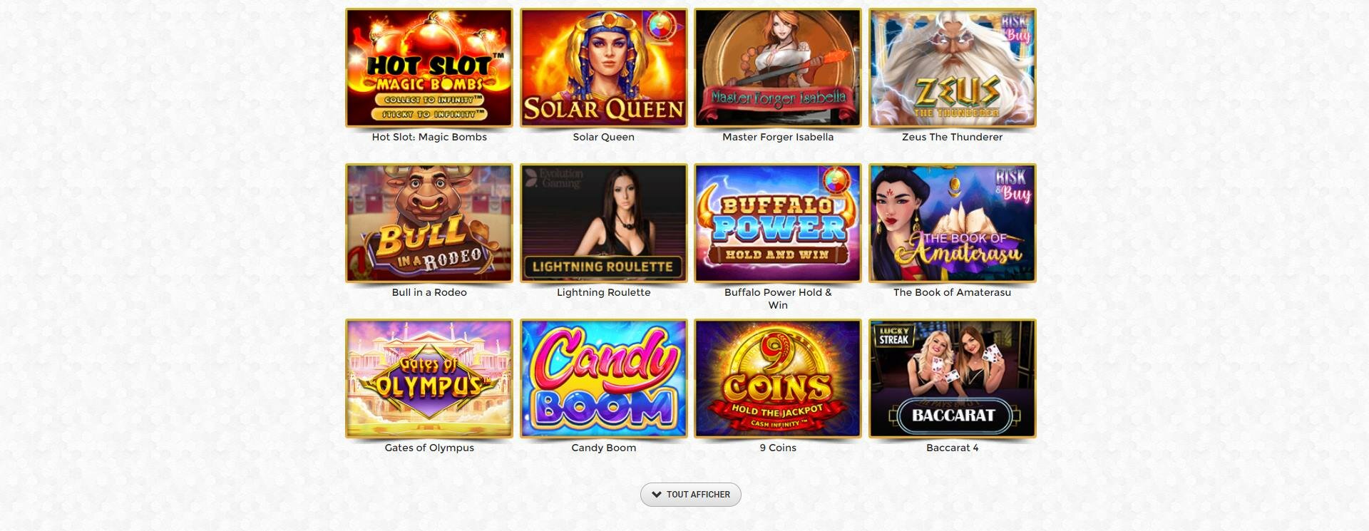 jeux de unique casino